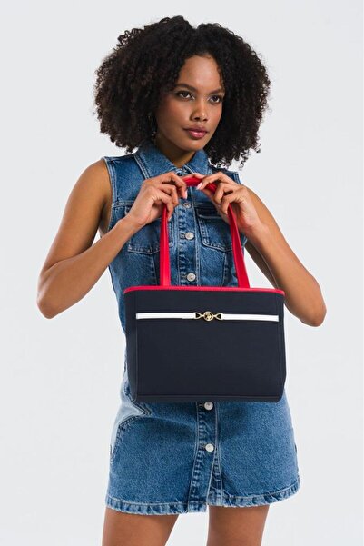 U.S. Polo Assn. Cross Strap Women's Bag Navy Blue-White-Red Us25233