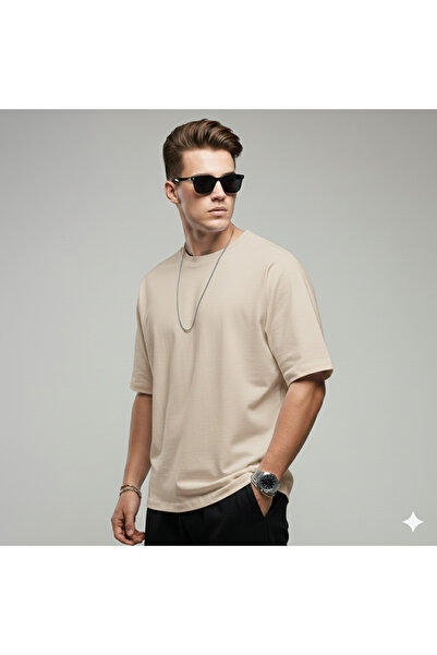 KVİNS Bumbac pieptănat premium compact |   Tricou cu croială lejeră pentru bă...