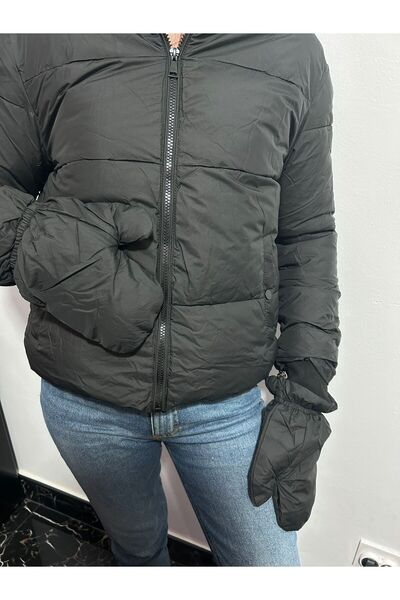 Welike Geaca dama imblanita cu manusi Nico