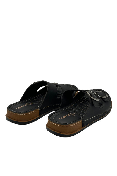 Apella Men's Lightweight Orthopedic Slippers Double Buckle Orthopedic Comfortable Soft Insole Non-Slip Lightweight Casual Slippers