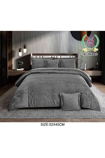 HOURS Al-Meead Winter Bedspread, 6 Pieces, Velvet with Fur