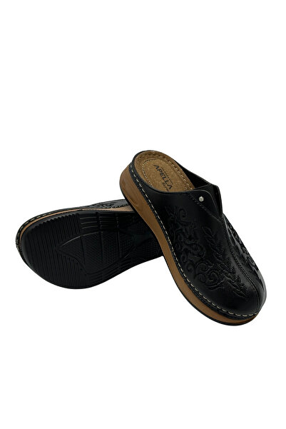 Apella Closed Front Winter Orthopedic Daily Women's Slippers Black