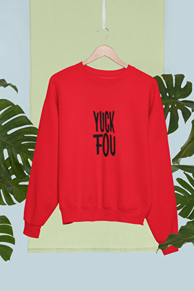 MG سترة YUCK FOU مطبوعة من القطن بأكمام طويلة مكونة من 3 خيوط SHA مبطن بالصوف...