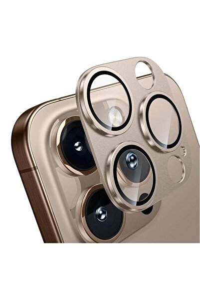 Generic واقي عدسة الكاميرا لهاتف iPhone 16 Pro/16 Pro Max — برونزي