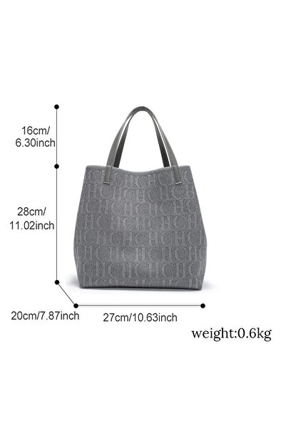 Generic Womens Handbag Large Capacity Shopping Tote Simple Casual Commuter Bag