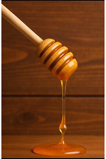 WoodBay Wooden Handmade Natural Honey Spoon 5 Pieces - 16 cm Wooden Dipper Honey Spoon