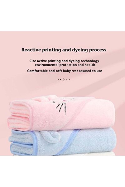 Generic Mikakoz Baby Hooded Towel Set, Soft Super-Absorbent Bath & Beach Towels (105 x 105 cm)
