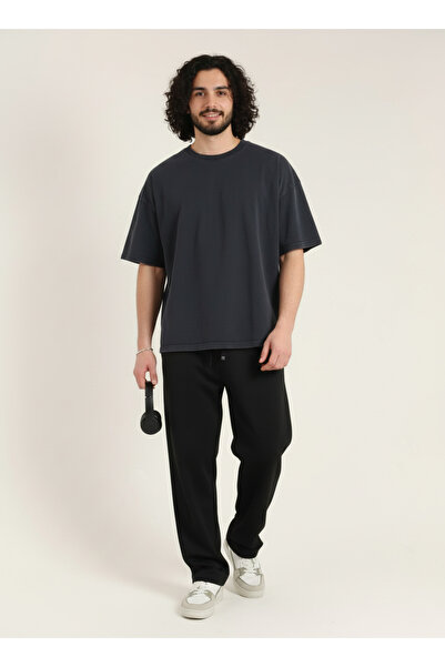 MODENZO بنطلون رياضي رجالي فضفاض من قماش البيكيه الملكي