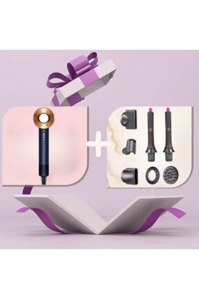 OEM Professional hair dryer 7 in 1, 1600W, 3 speeds, 4 heat settings, magnetic nozzles