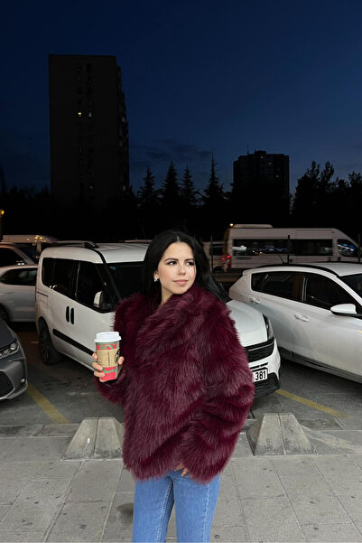 thesunfyre Women Shawl Collar Oversized Long Sleeve Faux Fur Coat Premium Fau...