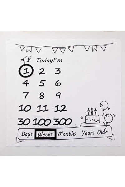 OEM Commemorative Baby Birthday Blanket, 100x100cm