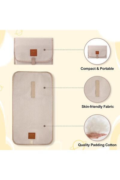 Generic Portable Baby Changing Pad - Waterproof, Foldable, Wipe-Clean (JKJ&ZXZ)