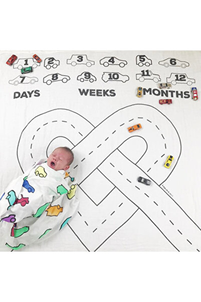 OEM Commemorative Baby Birthday Blanket, 100x100cm