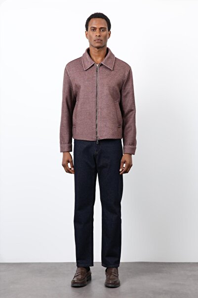 Antioch Burgundy Wool Blend Men's Jacket