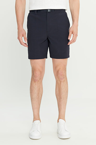 ALTINYILDIZ CLASSICS Ανδρικό σορτς Navy Blue 360 Stretching in All Directions εφαρμοστό Slim Fit με ελαστικό σορτς με πλαϊνές τσέπες
