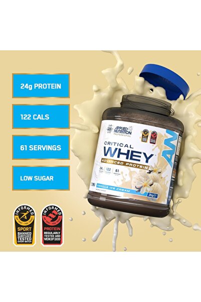 applied nutrition Critical Whey Protein Powder - 2 kg (Vanilla Ice Cream)