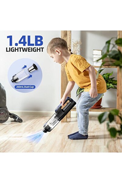 Generic 18000Pa Brushless Handheld Vacuum Cordless 130W Powerful Car Home Pet Hair Cleaner LED HEPA Filter