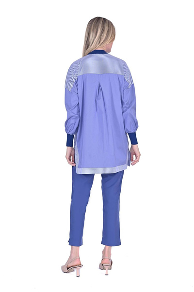 Invee Checkered Shirt Dark Blue 6652