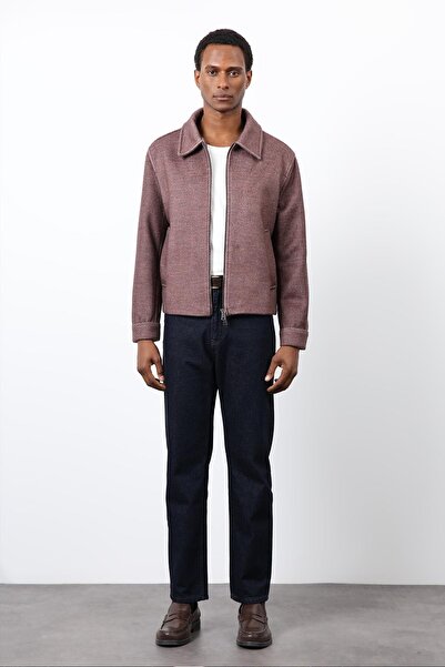 Antioch Burgundy Wool Blend Men's Jacket