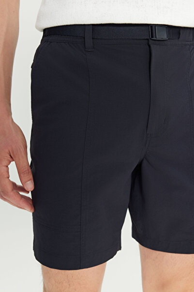 ALTINYILDIZ CLASSICS Ανδρικό σορτς Navy Blue 360 Stretching in All Directions εφαρμοστό Slim Fit με ελαστικό σορτς με πλαϊνές τσέπες