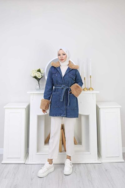 sorisso Furry Denim Jacket