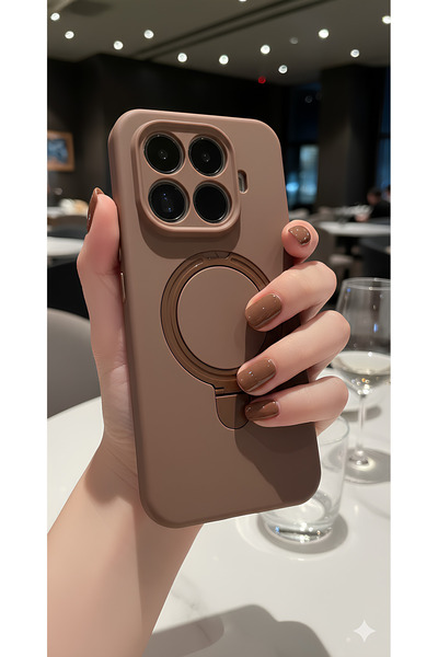 TechTrove Xiaomi 15T Pro Kılıf Soft Tasarım Magsafe Halka Stand İçi Kadife Kapak