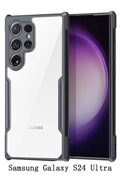 Generic واقي TPU فائق النحافة لهاتف Samsung Galaxy S24 Ultra مع ظهر أكريليك شفاف