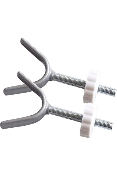 Generic Long Y-shaped M10 Spindle Rod Adapter for Pressure-Mounted Baby & Pet Gates, 2-Pack, White