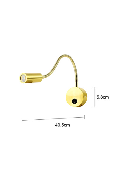 HAMER Modern gold wall sconce light, yellow light color