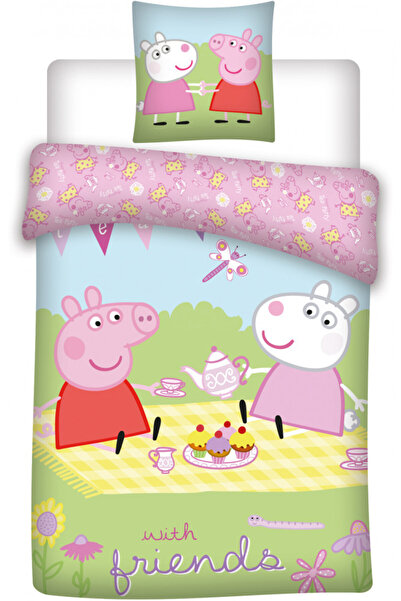 Peppa Pig Purcelușa Peppa lenjerie de pat pentru copii 100×135cm, 40×60 cm