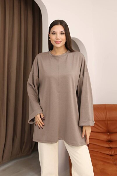 SUN STYLE Women's Comfortable Fit Belted Modal Tunic Set - Casual & Stylish Combination