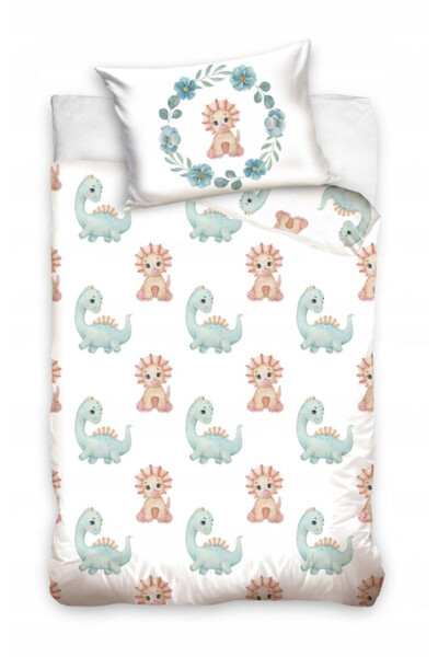 Dinozaur Pastel bedding for children, kindergarten 90x120 cm, 40×60 cm