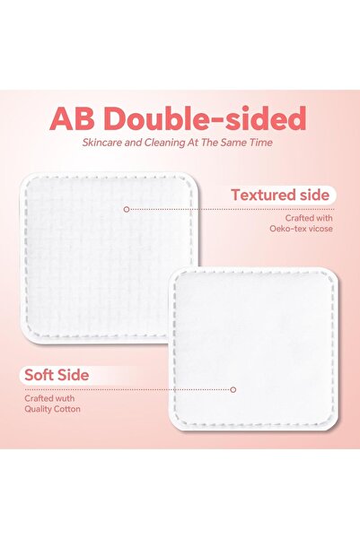 Generic Mikoz Square Face Cotton Pads, 60 Count, 3-Layer Thin Makeup Remover Pads (Green)