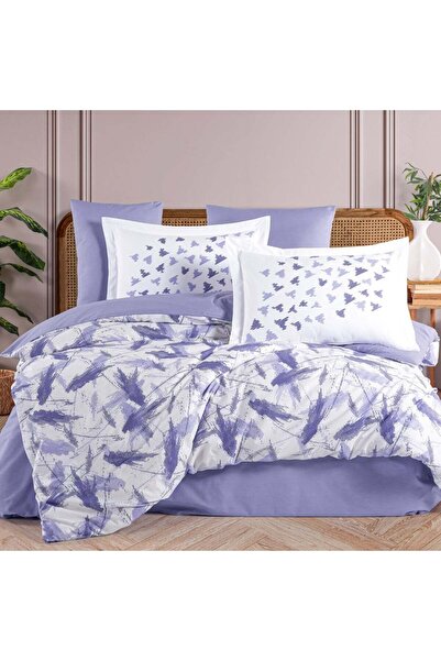 Hobby Single Poplin Duvet Cover Set Silva Lilac