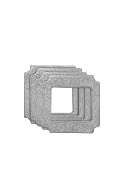 Abir Lavete de schimb pentru mopul robot WD8, 21x21 cm, set de 4, gri