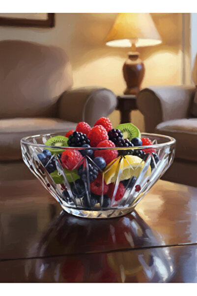 Elista Crystal Bowl Fruit Bowl 25 cm