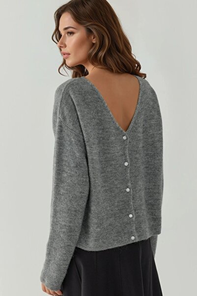 Hiccup Εξαιρετικά απαλή ζακέτα διπλής χρήσης με κουμπιά με λαιμόκοψη σε σχήμα V