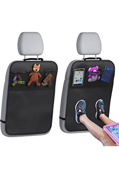 Generic Elephant Bot Rear Car Seat Cover for Kids with 3 Storage Pockets, Waterproof