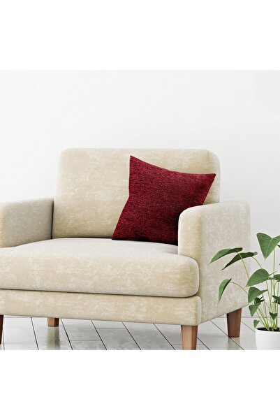 OEM Fata de Perna Decorativa de Iarna Chenille Bordo 40x40cm