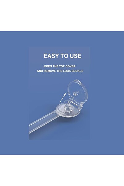 Yuroochii Child Safety Cabinet Locks (Pack of 15) — Transparent Multi-Purpose Adhesive ABS Locks