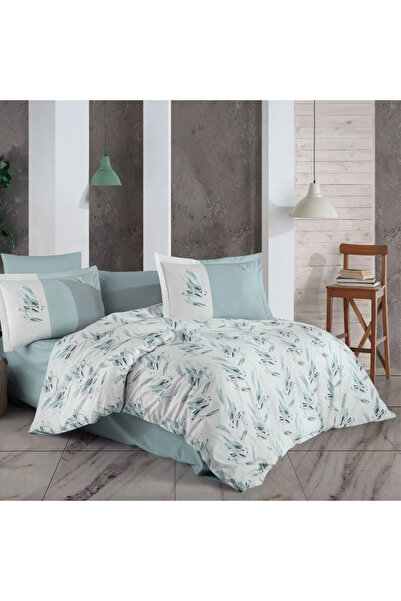 Hobby Single Poplin Duvet Cover Set Estate Ice Blue
