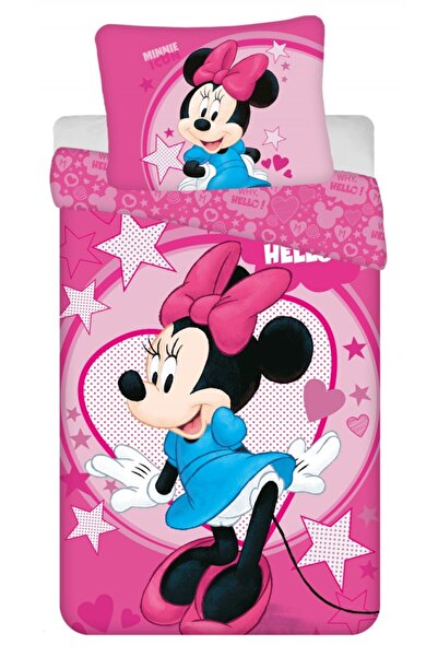 Minnie Mouse Disney Minnie Hello lenjerie de pat 140×200 cm, 70×90 cm microfibră