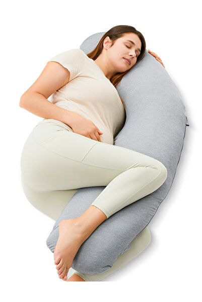 Momcozy Maternity pillow Jersey Fabric Light Grey