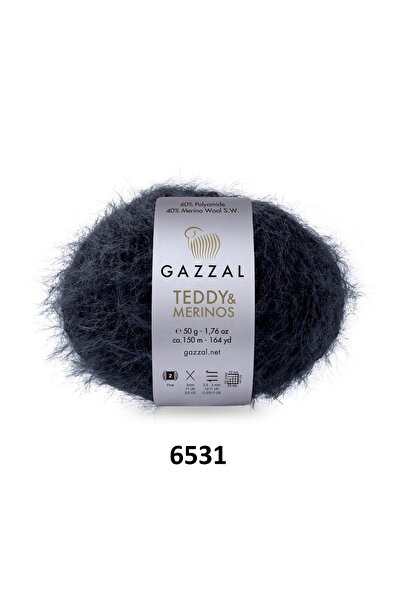 GAZZAL İPLİK Gazzal Teddy Merino Premium Fir de tricotat din pluș, Pachet de ...