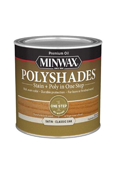 Minwax Polyshades Satin Wood Stain Classic Oak 0.5pt