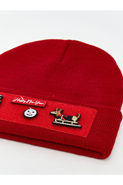 LC Waikiki Özmarka New Season Christmas Themed Men's Knitwear Beanie