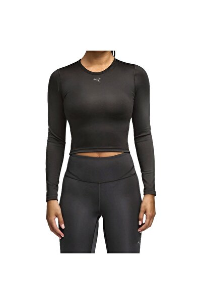 Puma Green Terrains Μακρυμάνικο Γυναικείο Μαύρο Μπλουζάκι για Τρέξιμο ΓΥΝΑΙΚΕ...