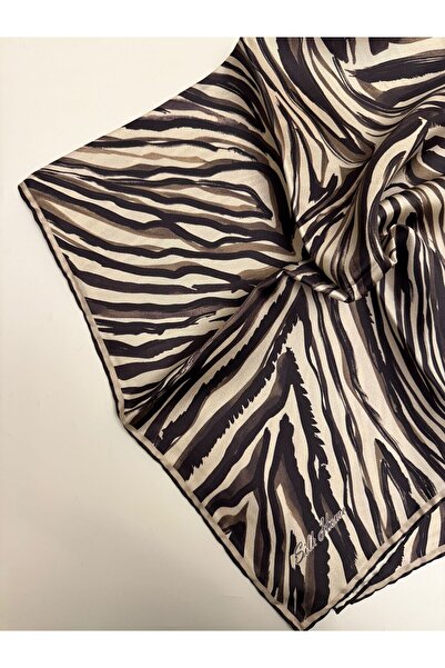 Silk Home Μεταξωτό μαντήλι με σχέδιο ζέβρας