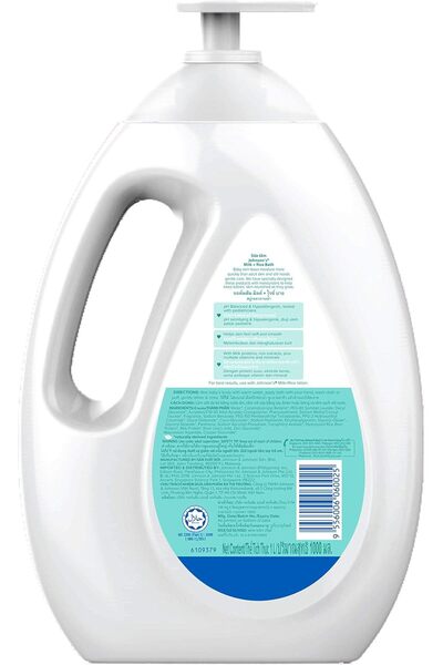 Johnson & Johnson Johnson's Baby Milk + Rice Bath | No parabens, Sulphates, Phylates, Dyes | 1000 ml