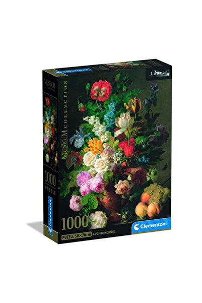 ART Van Dael Flower Vase Compact Puzzle with 1000 Pieces Clementoni